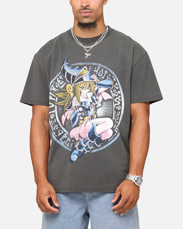 Goat Crew X Yu-Gi-Oh! Dark Magician Girl Card Heavyweight T-Shirt Black Wash