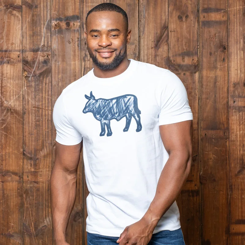Essential Wardrobe Sketchy Koki Nguni Crew Tee Pelican