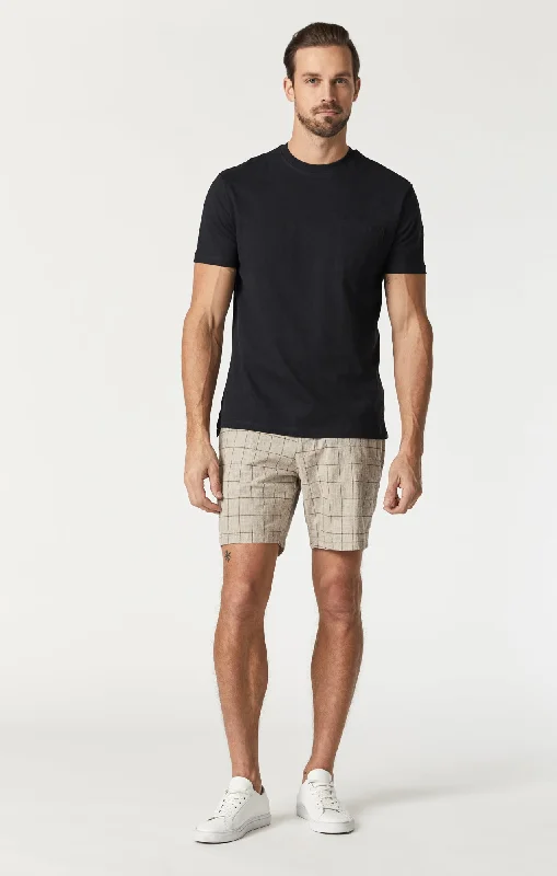 NATE SHORTS IN BEIGE CHECKED