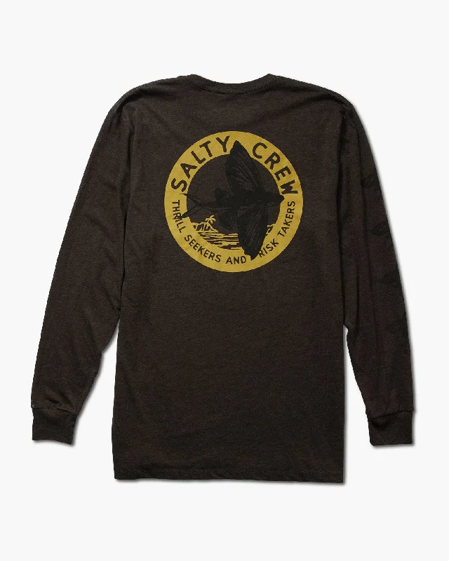 Fly By L/S Tee - Charcoal Heather