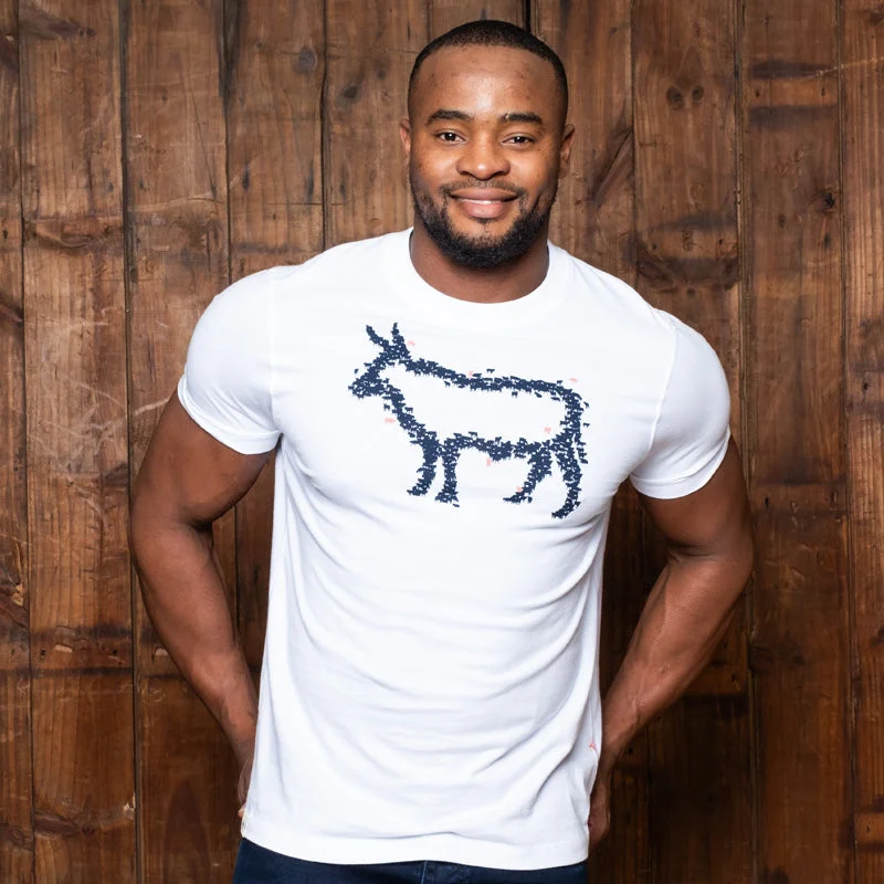Cozy Sweatshirts Out The Herd Nguni Crew Tee Pelican