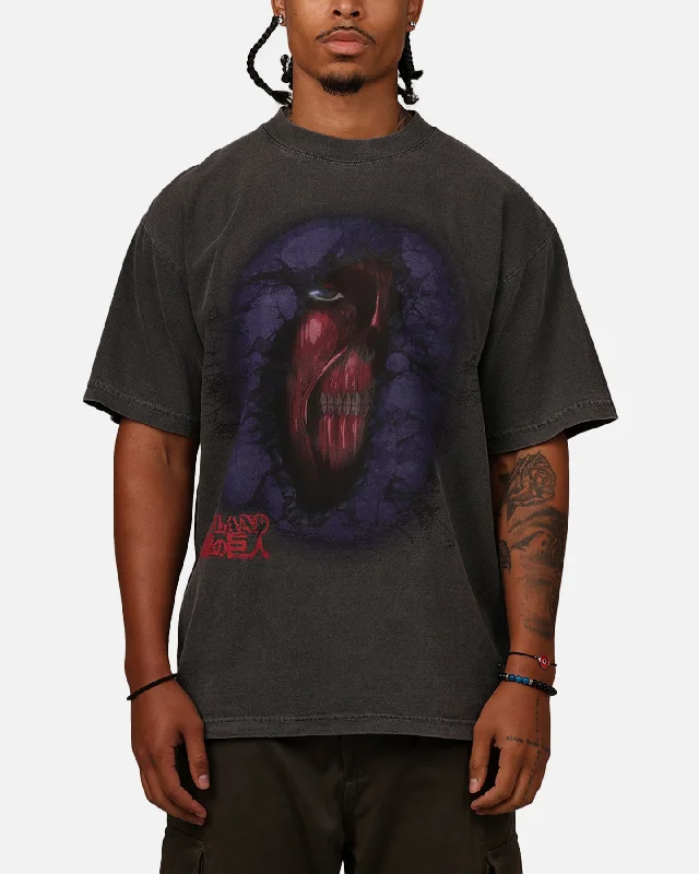 Hypland X Attack On Titan Hidden Titan T-Shirt Vintage Black