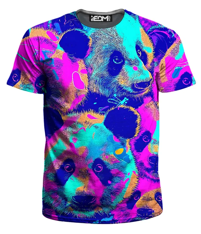 Smart Casual Wear Panda Melt Men's T-Shirt