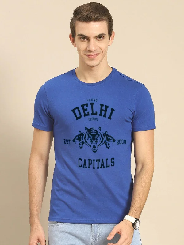 Cozy Fit Half Sleeve Mens Delhi IPL T-Shirts