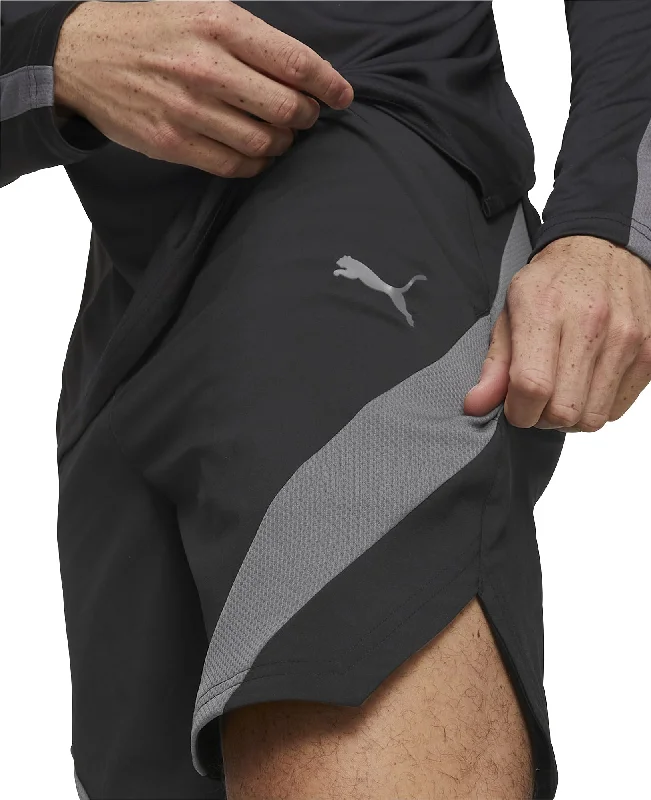 Urban Outfits Puma Train Fit Woven 7 Inch Mens Training Shorts - Black