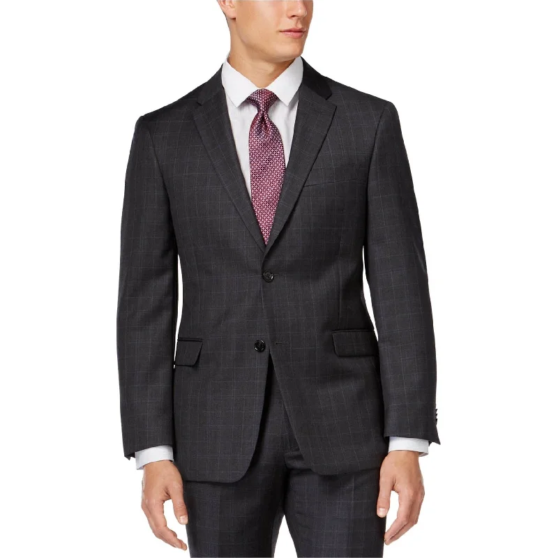 Sporty Trends Tommy Hilfiger Mens Windowpane Two Button Blazer Jacket, Grey, 36 Regular Sporty Trends Tommy Hilfiger Mens Windowpane Two Button Blazer Jacket, Grey, 36 Regular