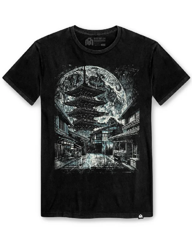 Casual Denim Lunar Nightfall Vintage Tee