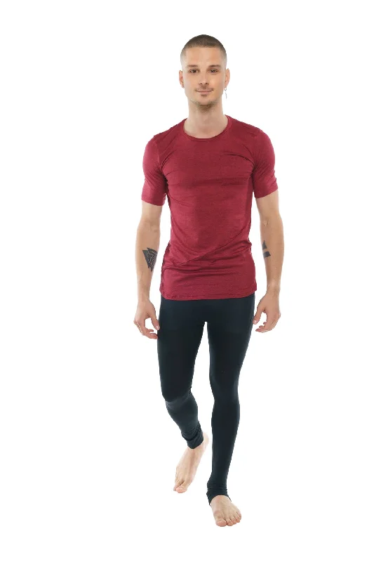 Perfect Pocket Crew-Neck Tee (Brick Red Heather)