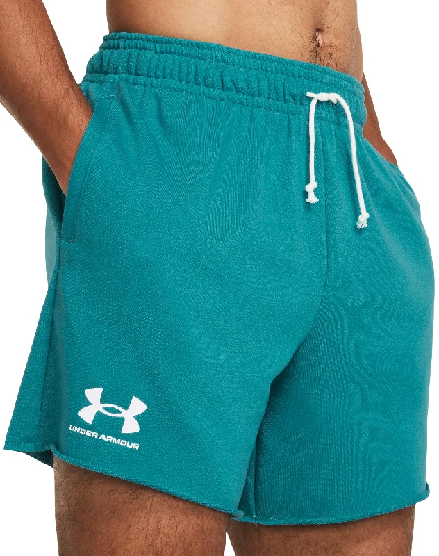 Smart Wear Under Armour Rival Terry 6 Inch Mens Training Shorts - Green