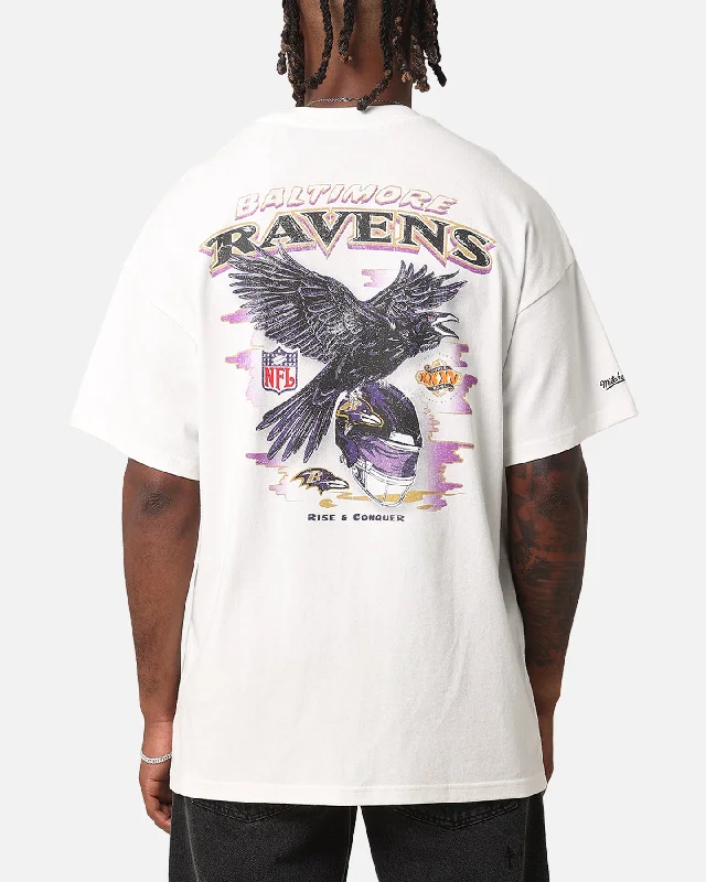 Mitchell & Ness Baltimore Ravens 'Alter Ego' Flames T-Shirt Vintage White