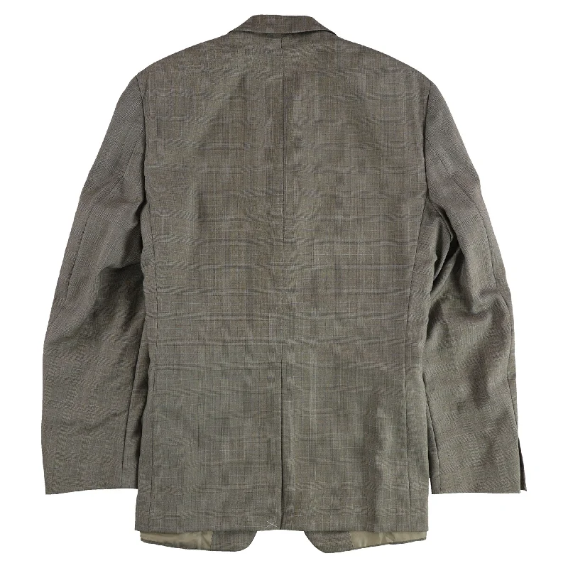 Urban Outfits Ralph Lauren Mens Plaid Two Button Blazer Jacket, Beige, 44 Long