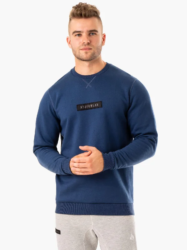 Relaxed Fits Recharge Pullover - Blue