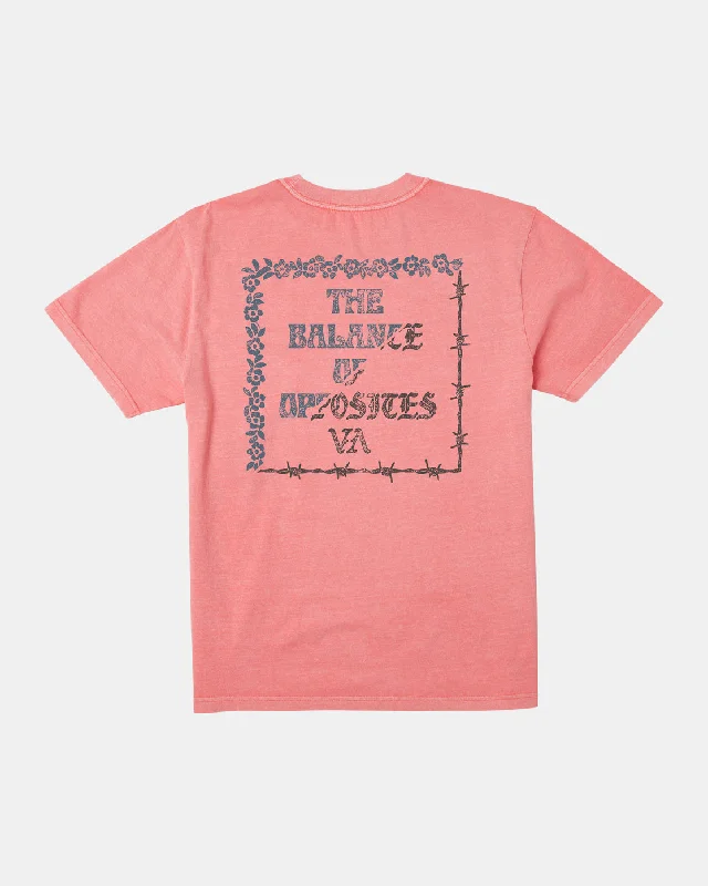 Timeless Style Splitter Tee - Vintage Salmon