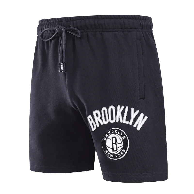 Comfortable Outfits NBA BROOKLYN NETS CLASSIC MEN'S SHORT (BLACK)
