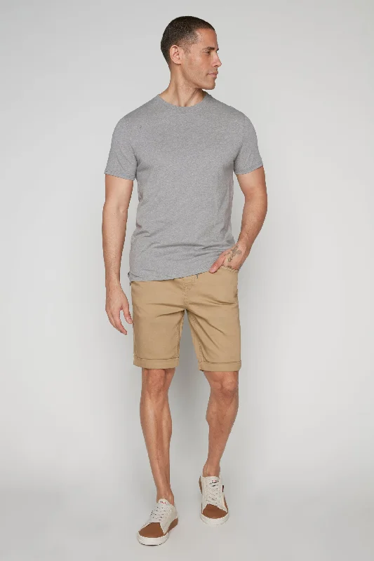 Laid-Back Wear LENNON - Mens Rolled Up Shorts - Beige