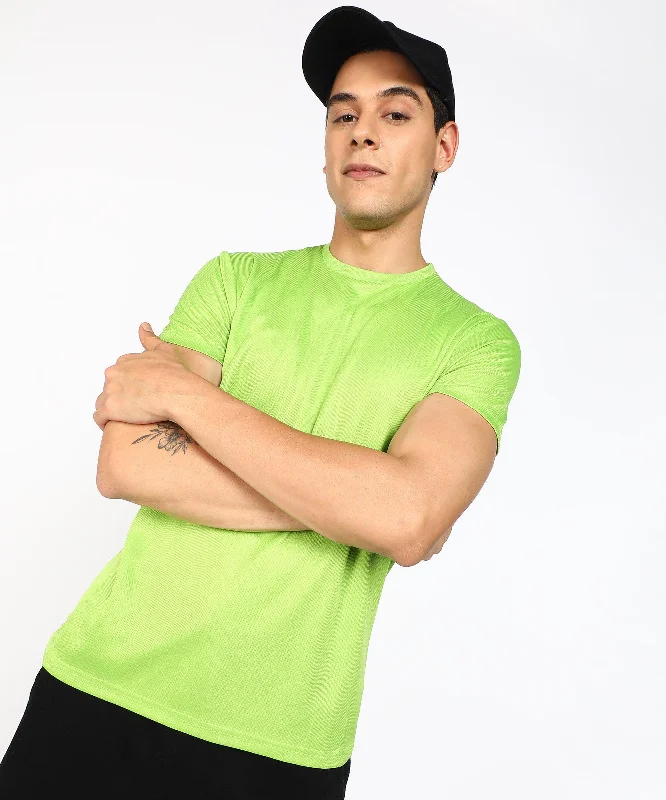 Cool Casuals Mens Dry-Fit Sports T.shirt (Green)