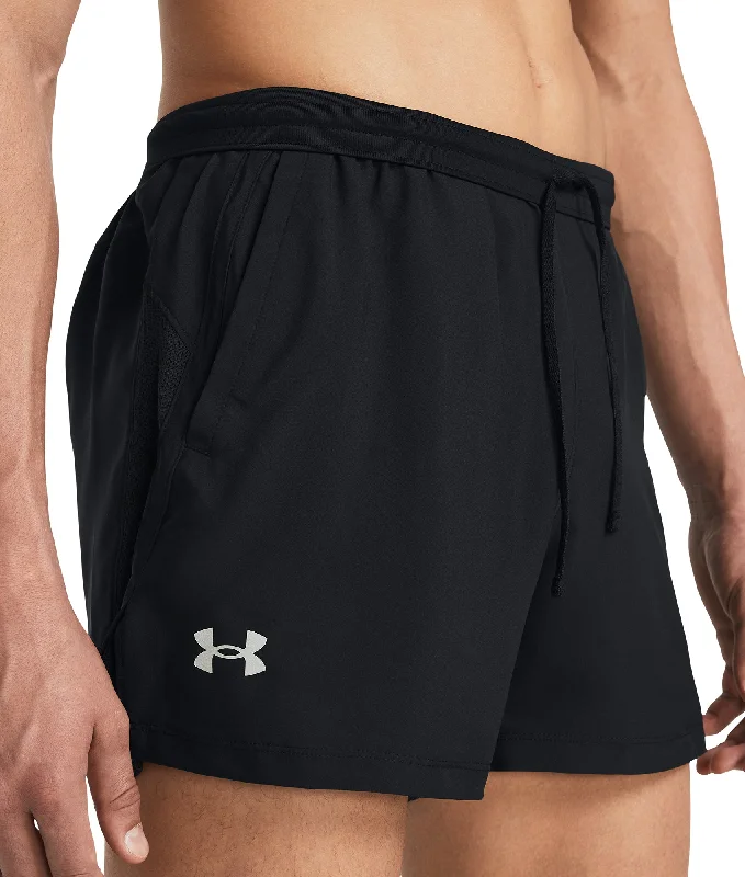 Basic Fashion Under Armour Launch 5 Inch Mens Running Shorts - Black