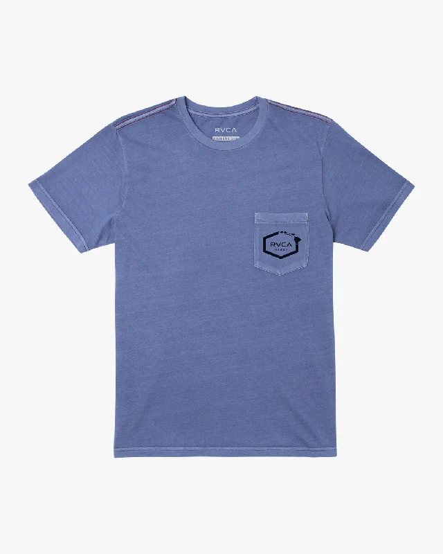 Hawaii Island Hex Pocket Tee - Royal