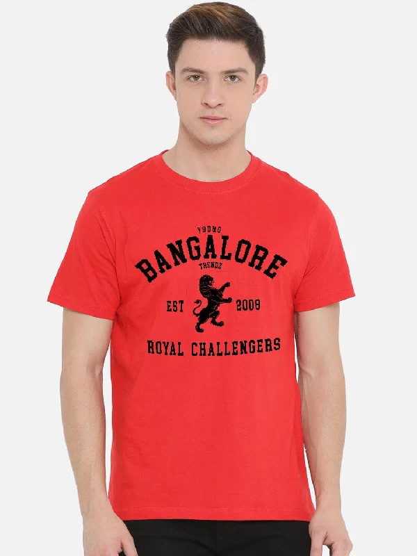 Essential Wardrobe Half Sleeve Mens Bangalore IPL T-Shirts