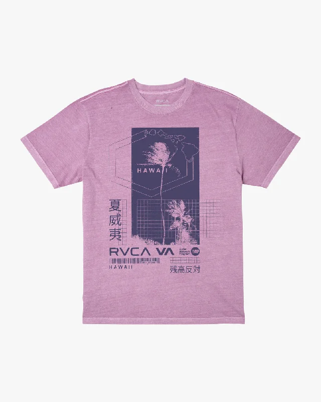 Hawaii Language Hex Tee - Lavender