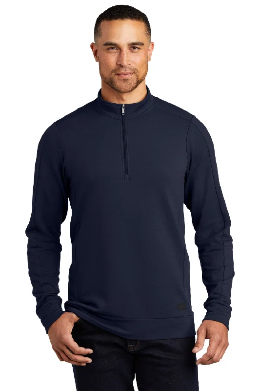 Ogio Mens Luuma Fleece 1/4 Zip Sweatshirt - River Navy Blue