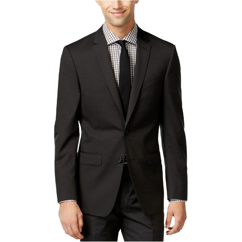 Relaxed Wear DKNY Mens Pin Dot Two Button Blazer Jacket, Black, 42 Short