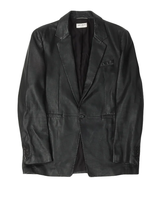 Trendy Comfort Leather Blazer