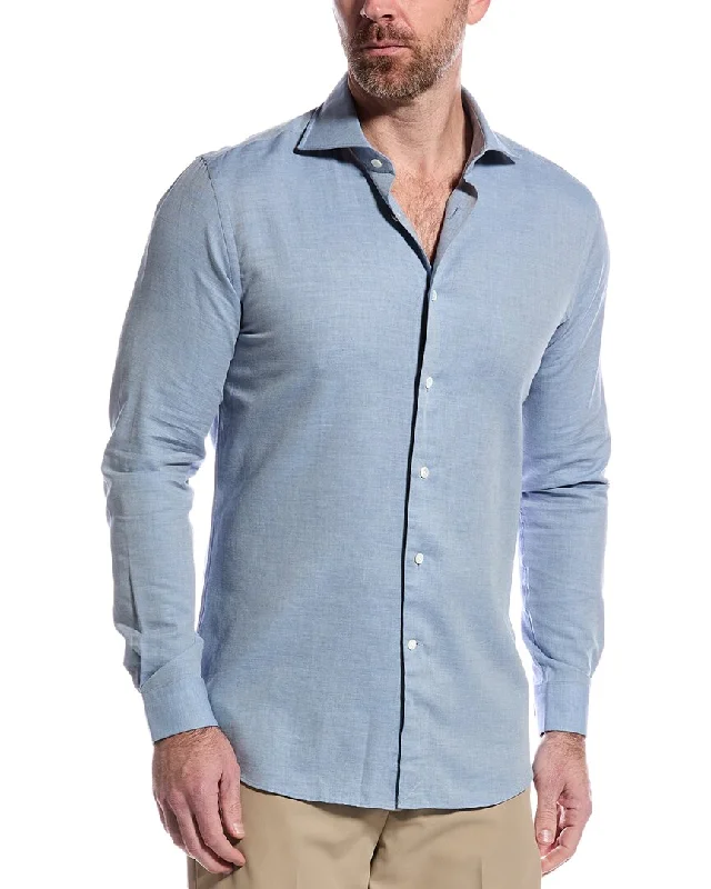 Soft Layers Reiss Croydon Cashmere-Blend Shirt