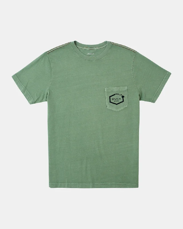 Hawaii Island Hex Pocket Tee - Verdite