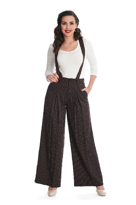 Modern Apparel Pin Stripe Goals Trousers
