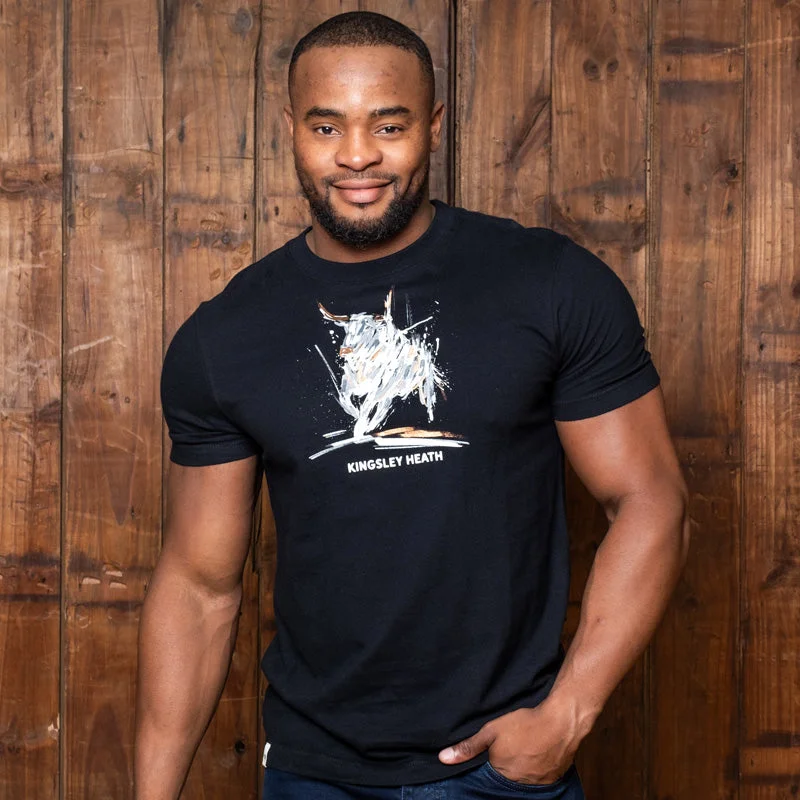 Relaxed Wardrobe Paint Splosh Bull Crew Tee Mamba