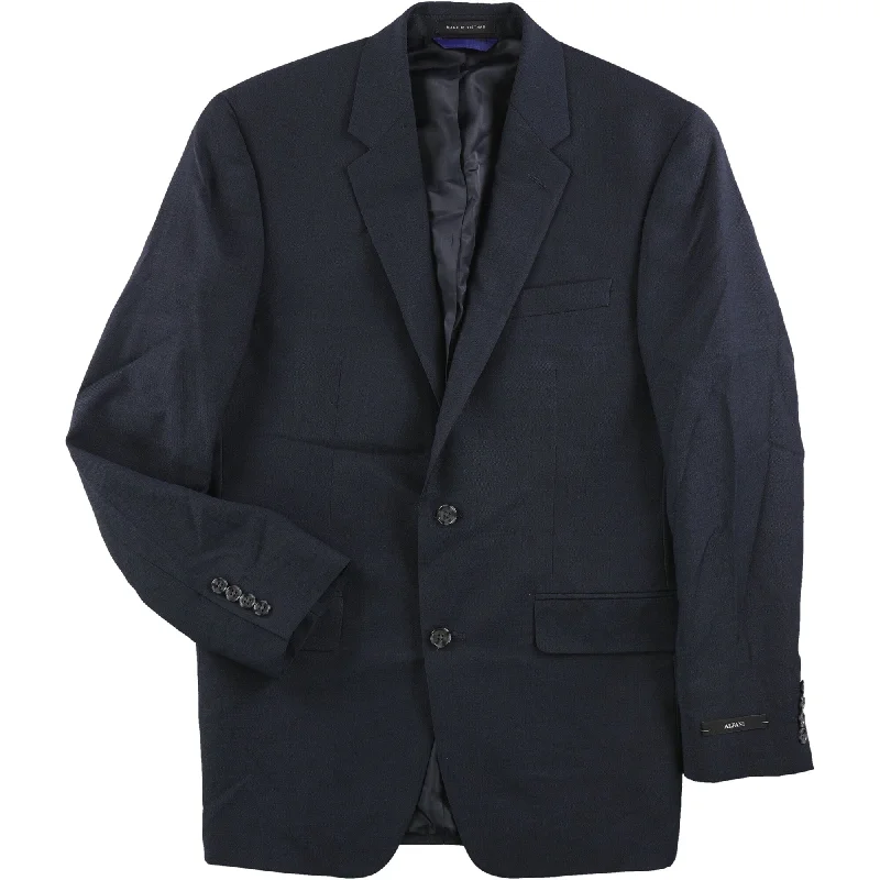 Stylish Looks Alfani Mens Sharkskin Two Button Blazer Jacket
