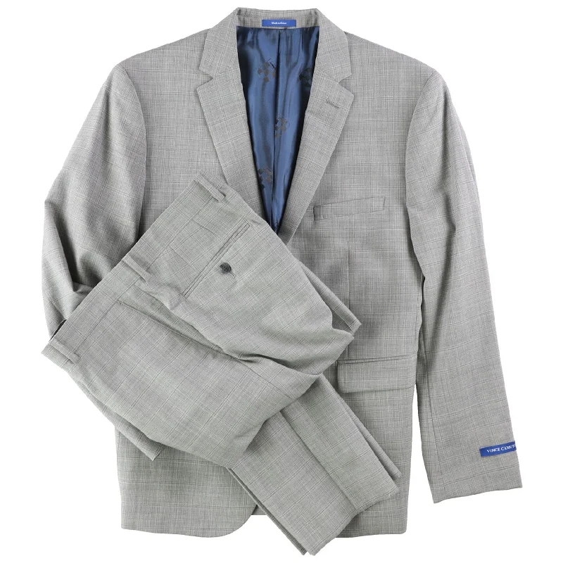 Relaxed Pants Vince Camuto Mens Patterned Two Button Formal Suit, Grey, 40 Short / 33W x UnfinishedL Relaxed Pants Vince Camuto Mens Patterned Two Button Formal Suit, Grey, 40 Short / 33W x UnfinishedL