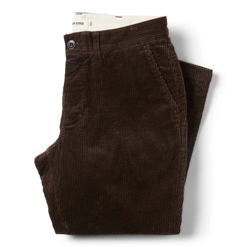 Sports Pants The Democratic Foundation Pant in Espresso Cord