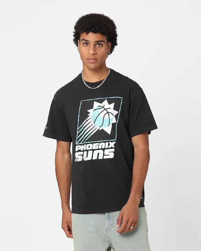 Mitchell & Ness Phoenix Suns Ice Blue Logo T-Shirt Faded Black