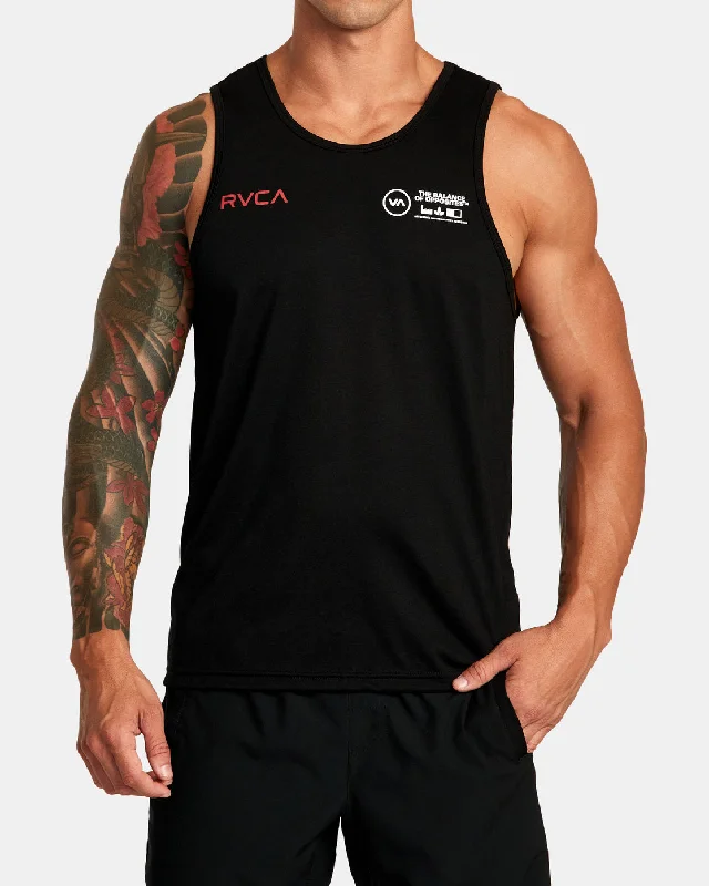 Sporty Look Sport Mod Tank Top - Black