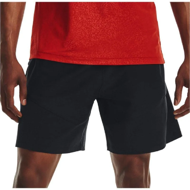 Comfortable Style Under Armour Knit Woven Hybrid Mens Training Shorts - Black