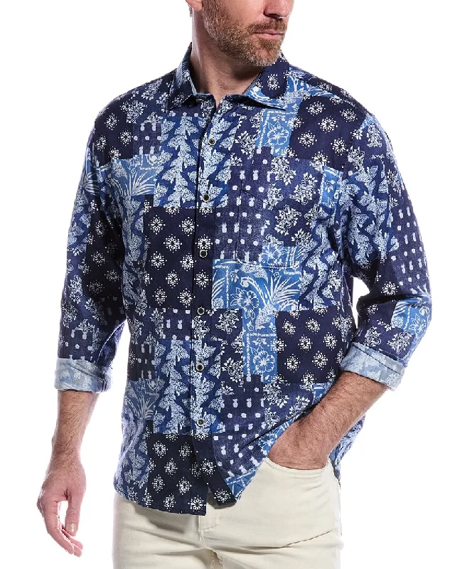 Relaxed Fit Tommy Bahama Tortola Bandana Blues Shirt