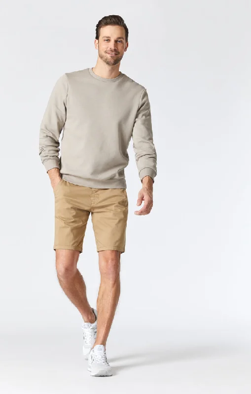 JACOB SHORTS IN BRITISH KHAKI TWILL