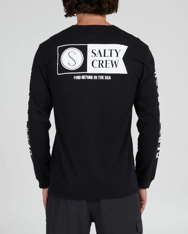 Smart Casual Alpha Premium L/S Tee - Black
