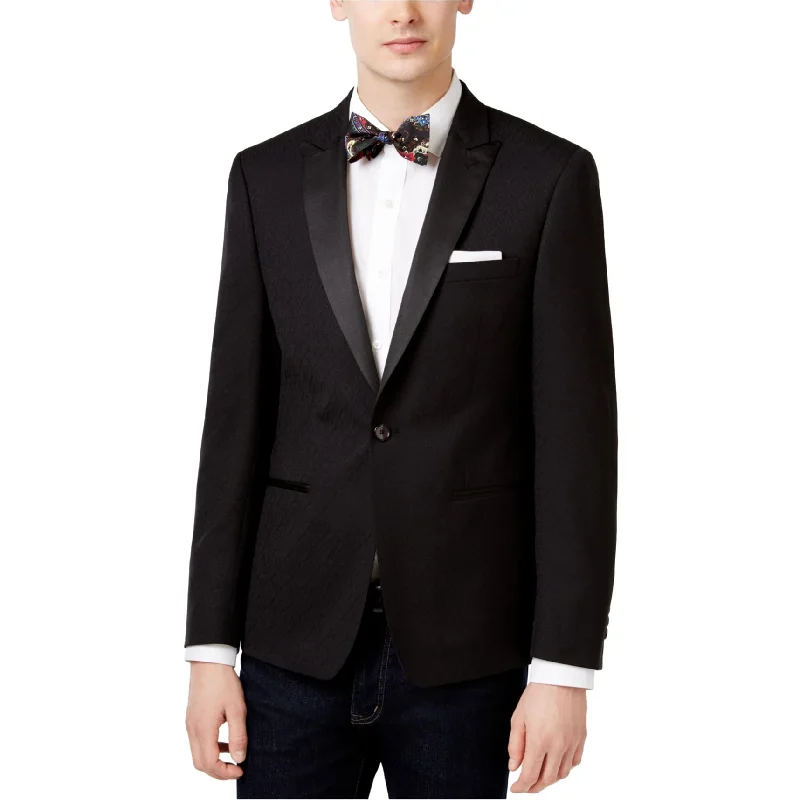 Classic Jackets Calvin Klein Mens Jacquard Dinner Two Button Blazer Jacket
