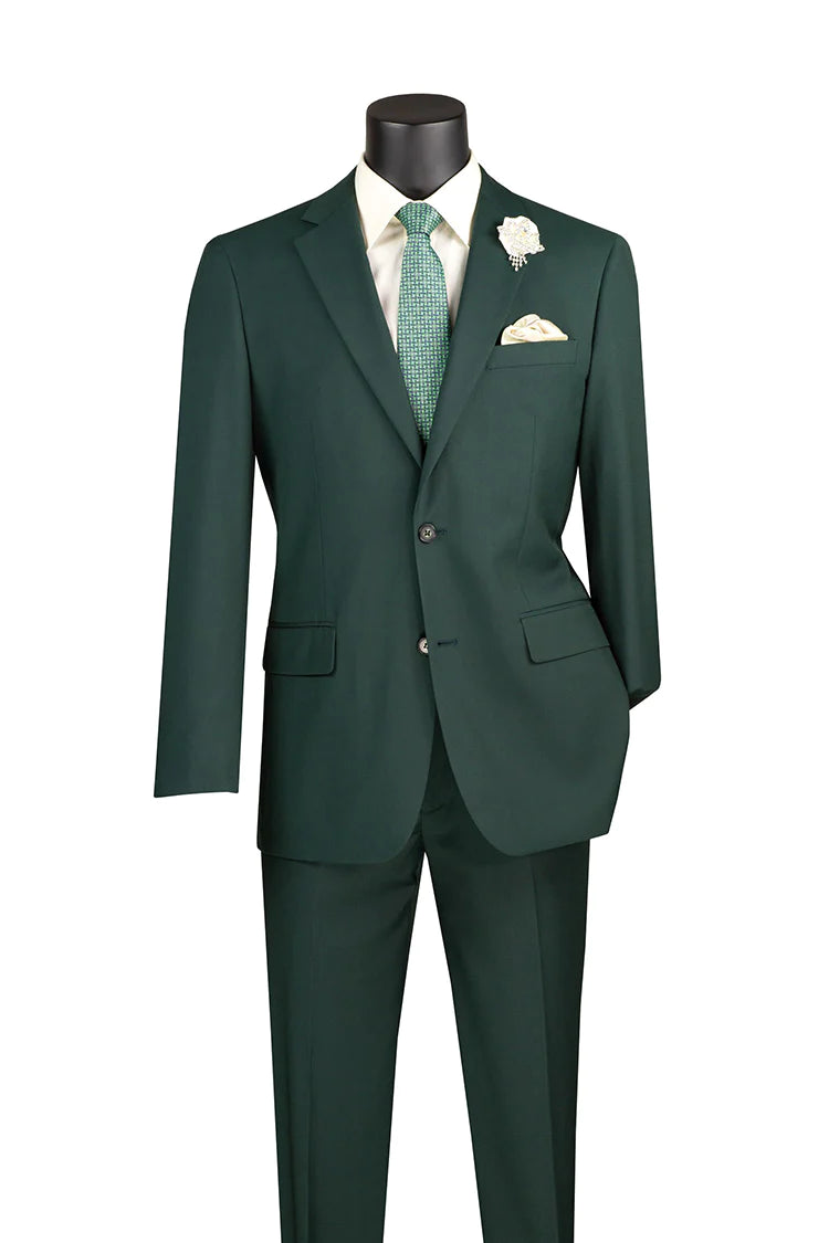 Sporty Wardrobe Vintagevo Collection: Hunter 2 Piece Solid Color Single Breasted Slim Fit Suit Sporty Wardrobe Vintagevo Collection: Hunter 2 Piece Solid Color Single Breasted Slim Fit Suit