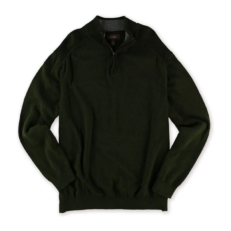 Tasso Elba Mens Fine Gauge Pullover Sweater, Green, XX-Large