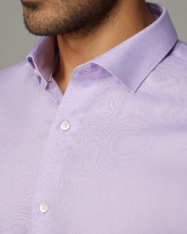Outdoor Wear Lavender Stretch Dobby Shirt