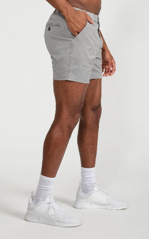 Casual Stretch Short 5” in Grey