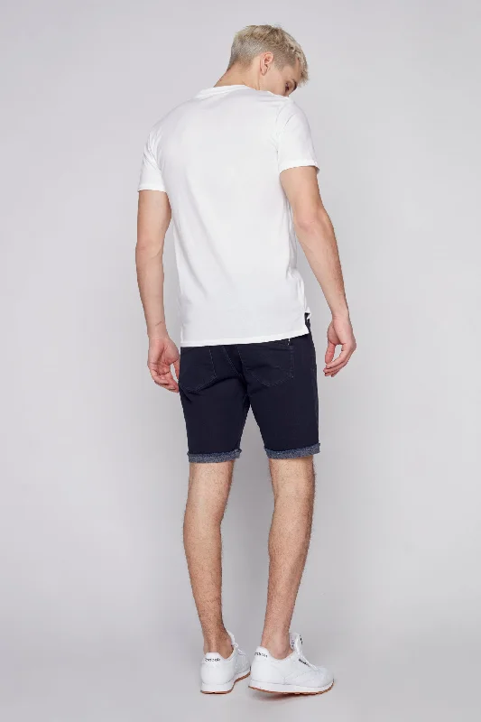 Soft Layers CASH - Mens Ripstop Moto Stitch Short - Navy
