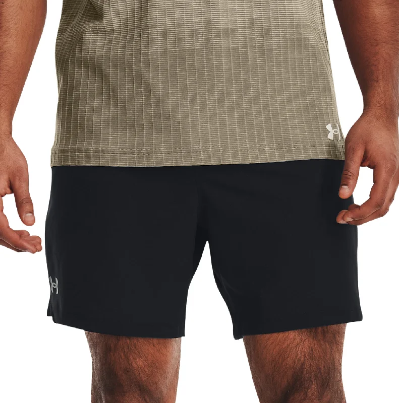Simple Outfits Under Armour Vanish Woven 6 Inch Mens Running Shorts - Black