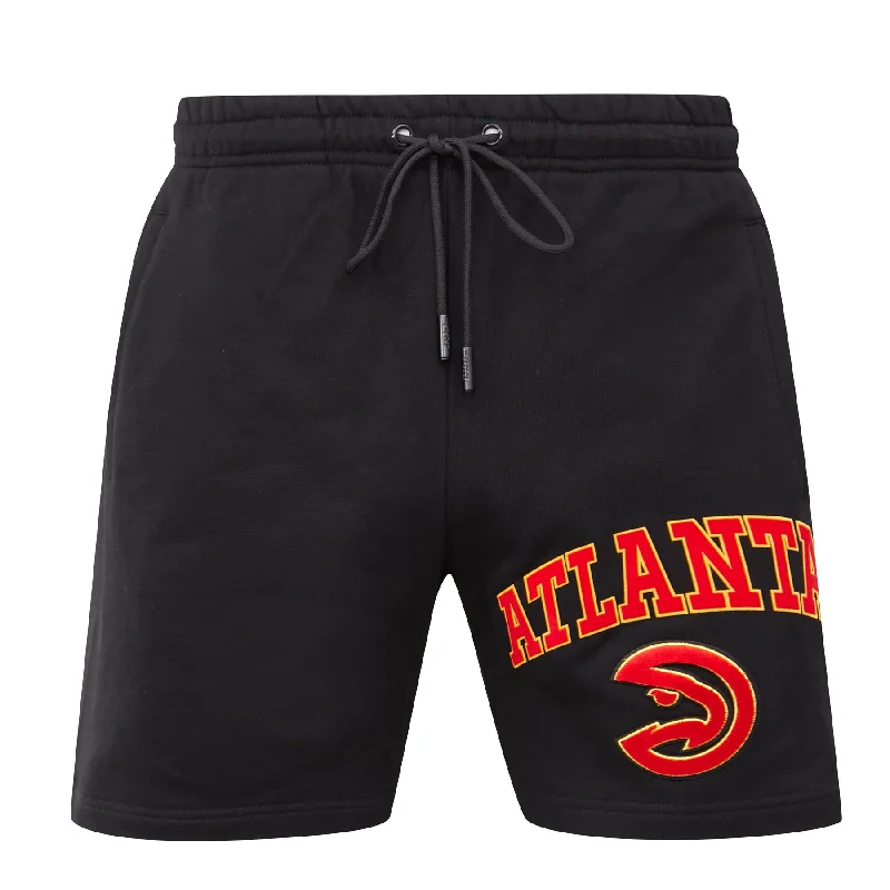 Smart Casual Wear NBA ATLANTA HAWKS CLASSIC MEN'S SHORT (BLACK)