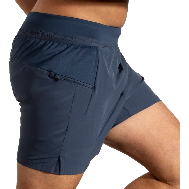 Effortless Style Brooks Sherpa 2 In 1 Mens Running Shorts - Blue