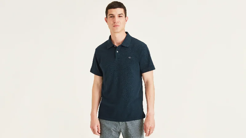 Rib Collar Polo, Slim Fit